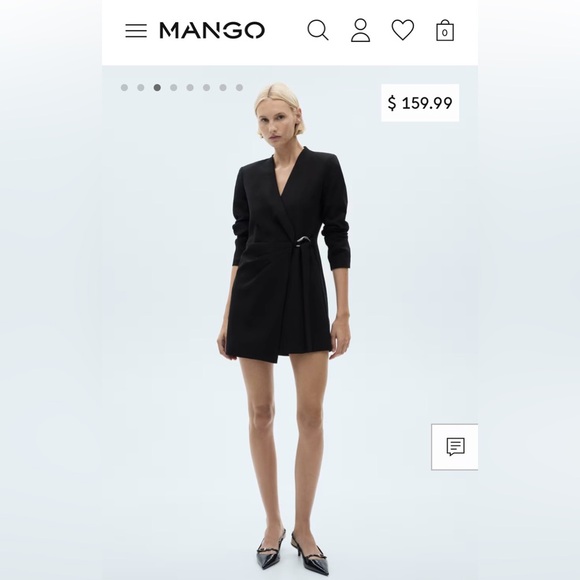 Mango Buckle Wrap dress NWT - Picture 1 of 3